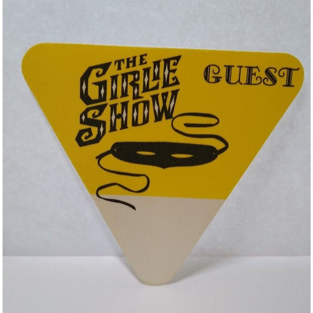 Madonna The Girlie Show Vintage 1993 Cloth Backstage Pass Pop Music Yellow